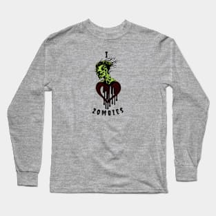 I Heart Zombies Long Sleeve T-Shirt